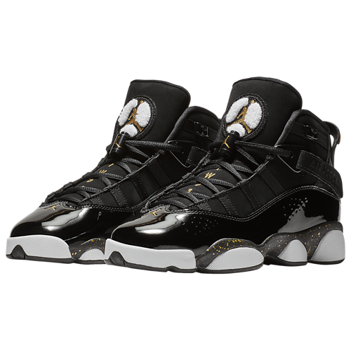 Boys' Grade School 6 Rings Black/White/Metallic Gold - View 6