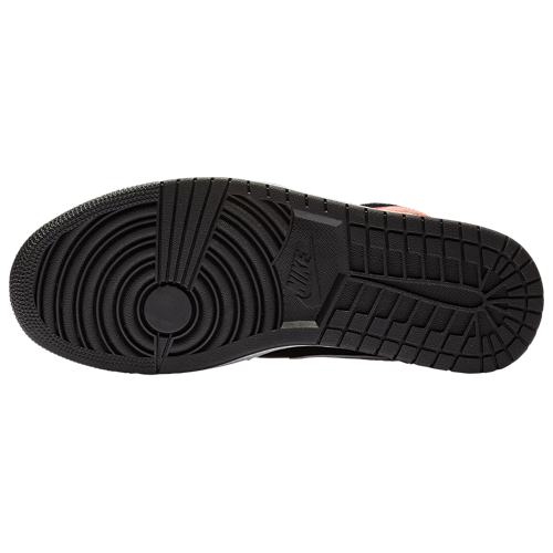 Men's AJ 1 Mid Black/Infrared 23/White - View 5