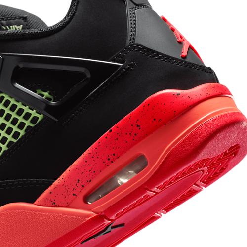 Boys' Grade School Retro 4 Red/Black/Orange - View 8