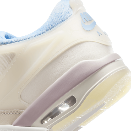 Girls' Grade School AJ 4 Remastered Sail/Purple/Light Armory Blue - View 8