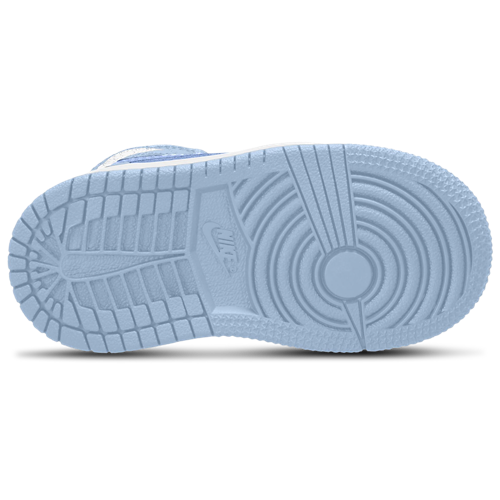 Girls' Toddler AJ 1 Mid Blue/White - View 4