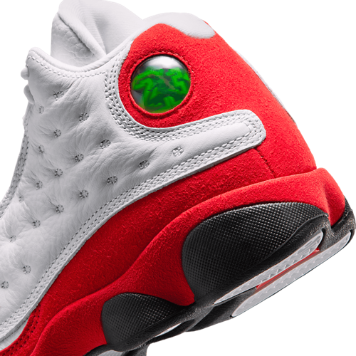 Boys' Grade School Retro 13 White/Black/True Red - View 8