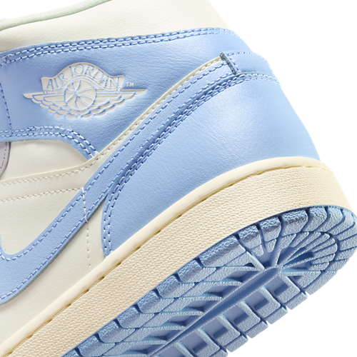 Women's AJ 1 Mid Psychic Blue/Neutral Grey/Sail - View 8