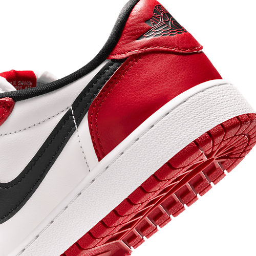 Boys' Grade School AJ 1 Retro Low OG Summit White/Varisty Red/Black - View 8