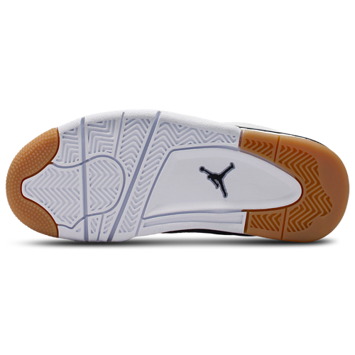 Boys' Grade School AJ 4 RM White/Black/Neutral Grey - View 5