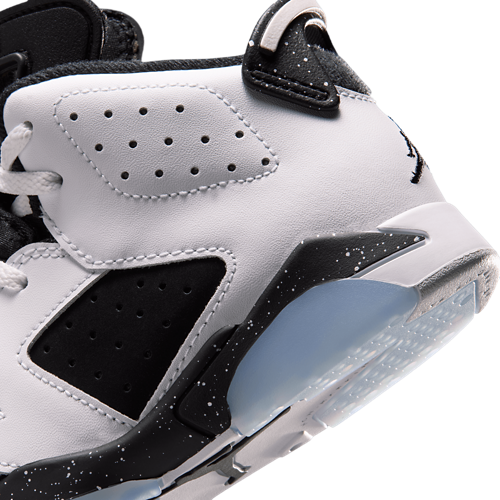 Boys' Preschool Retro 6 Black/White/Black - View 8