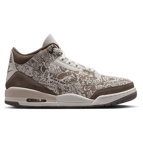 Men's 3 Retro White/Tan /Red - View 1