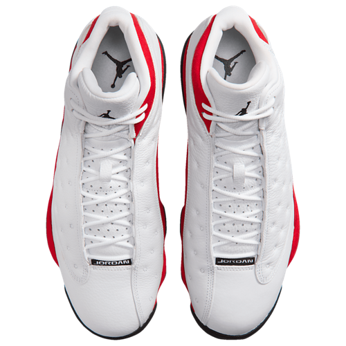 Men's Retro 13 White/Black/True Red - View 4