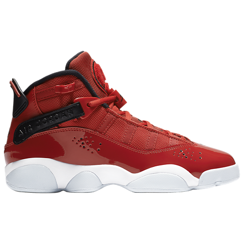 Boys' Grade School 6 Rings Black/Gym Red/White - View 1