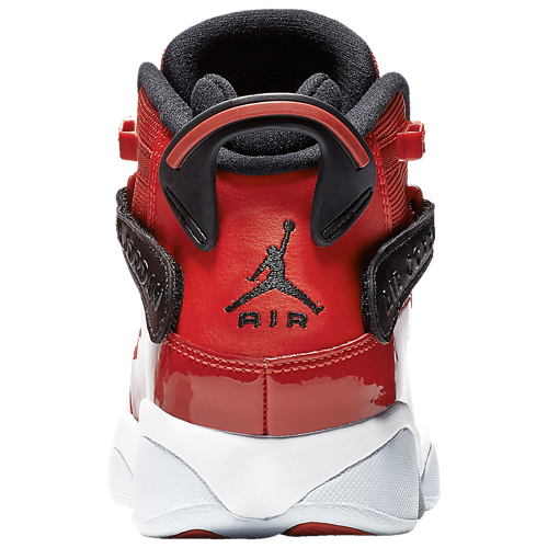 Boys' Grade School 6 Rings Black/Gym Red/White - View 3