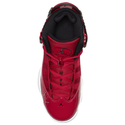 Boys' Grade School 6 Rings Black/Gym Red/White - View 4