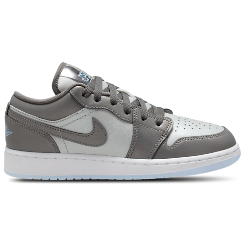 Boys' Grade School 1 Low SE UNI Gray/Silver - View 1