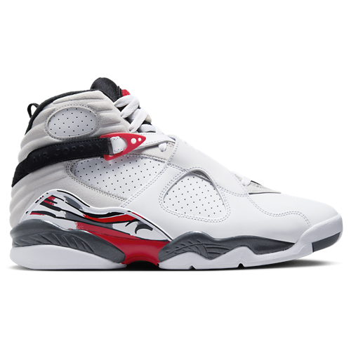 Boys' Grade School Retro 8 White/Black/True Red - View 1