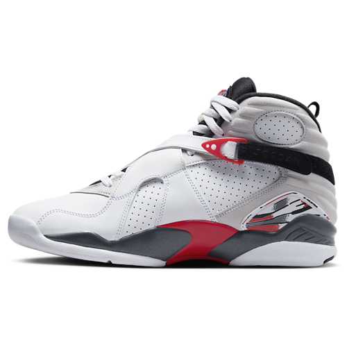 Boys' Grade School Retro 8 White/Black/True Red - View 2