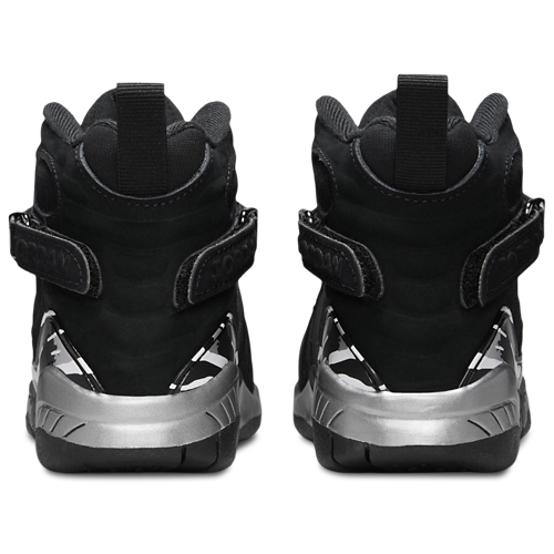 Boys' Preschool Retro 8 Black/Grey/Chrome - View 3