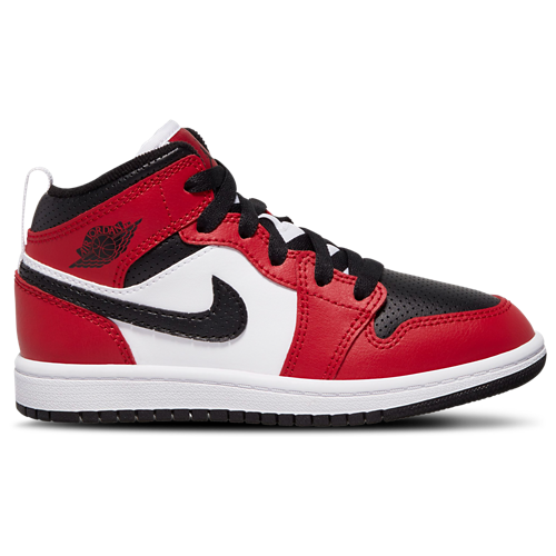 Boys' Preschool AJ 1 Mid Black/Gym Red/Black - View 1