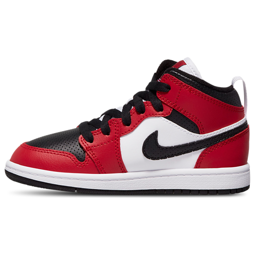 Boys' Preschool AJ 1 Mid Black/Gym Red/Black - View 3