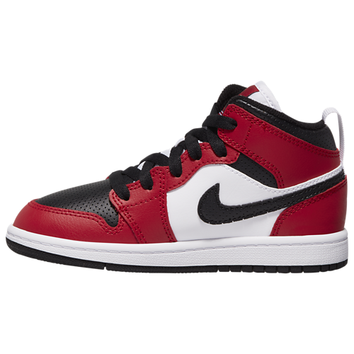 Boys' Preschool AJ 1 Mid Black/Gym Red/Black - View 8