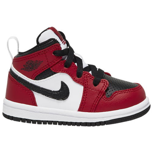 Boys' Toddler AJ 1 Mid Black/Gym Red/Black - View 1