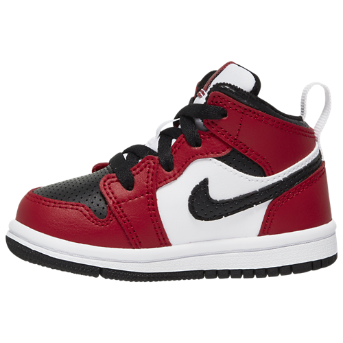 Boys' Toddler AJ 1 Mid Black/Gym Red/Black - View 2
