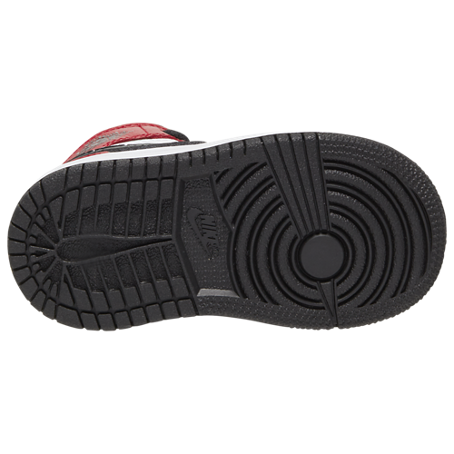 Boys' Toddler AJ 1 Mid Black/Gym Red/Black - View 3