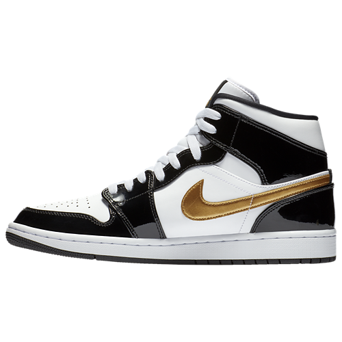 AJ 1 Mid SE Metallic Gold/White/Black - View 2