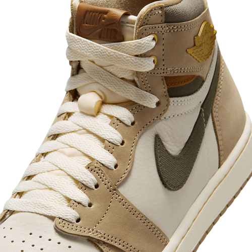 Women's AJ 1 High Brown/White - View 7