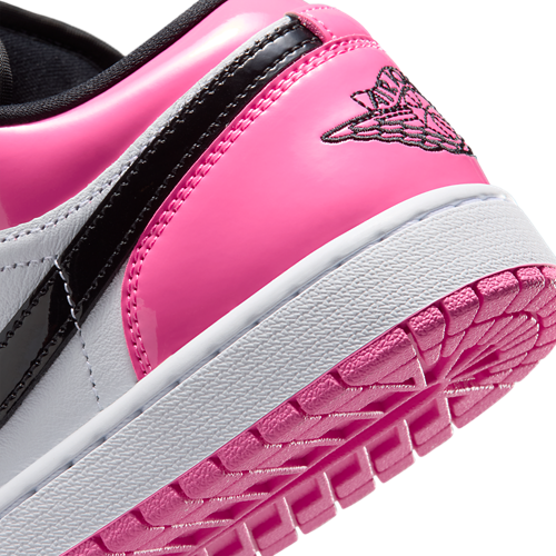 Women's AJ 1 Low Black/White/Pinksicle - View 8