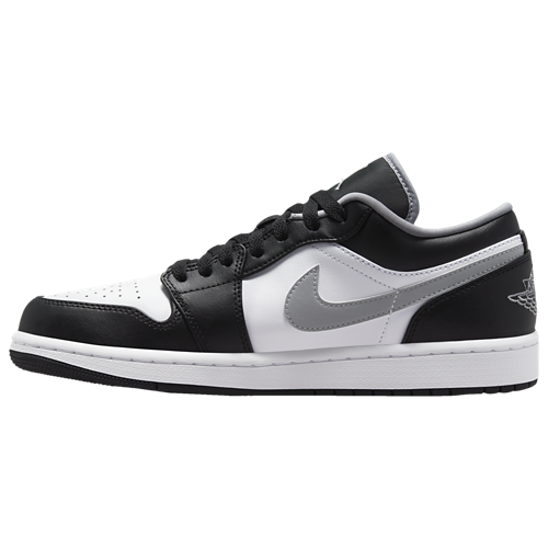 Men's AJ 1 Low Black/White/Grey - View 2