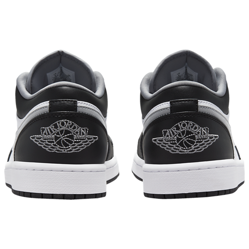 Men's AJ 1 Low Black/White/Grey - View 3