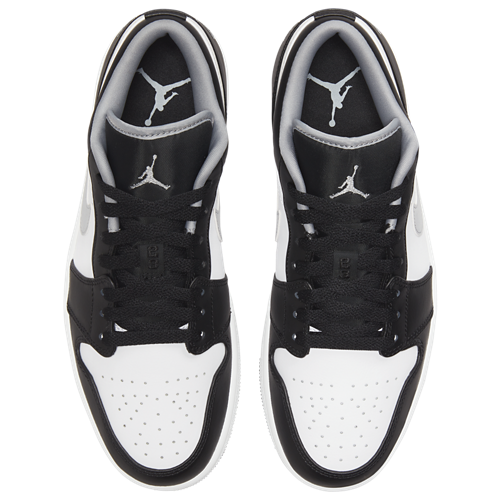 Men's AJ 1 Low Black/White/Grey - View 4
