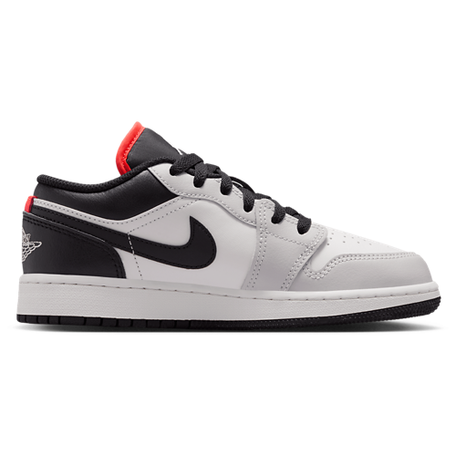 Boys' Grade School AJ 1 Low Summit White/Black/Black - View 1