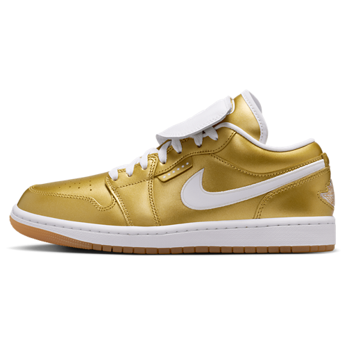 Women's AJ 1 Low White/Gold - View 2