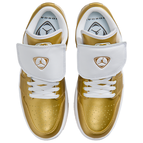 Women's AJ 1 Low White/Gold - View 4