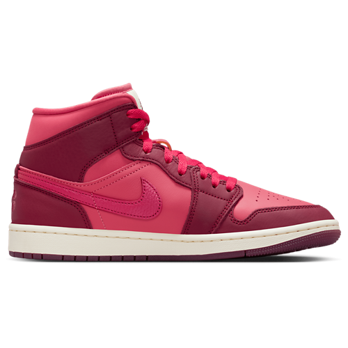 AJ 1 Mid SE Red/Red - View 1