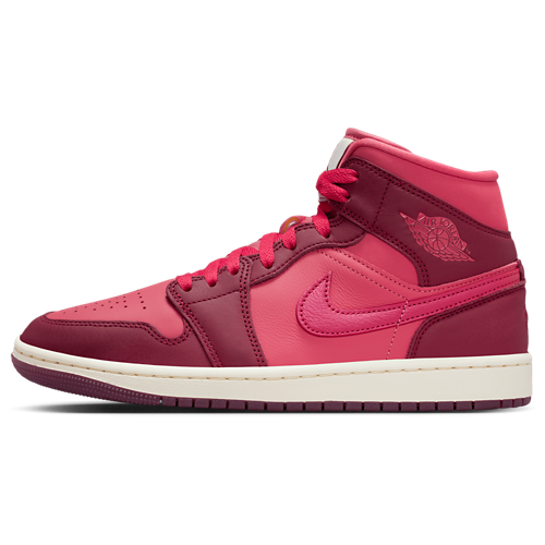 Women's AJ 1 Mid SE Red/Red - View 2