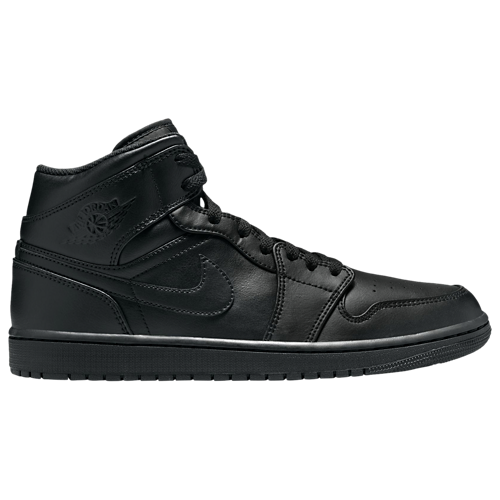 AJ 1 Mid Black/Black/Black - View 1