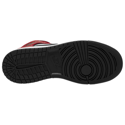 Boys' Grade School AJ 1 Mid Black/Black/Gym Red - View 3