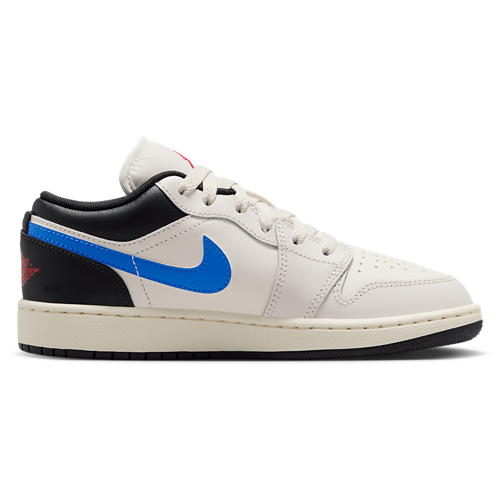Boys' Grade School AJ 1 Low Gray/Blue - View 1