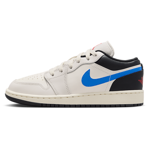 Boys' Grade School AJ 1 Low Gray/Blue - View 2