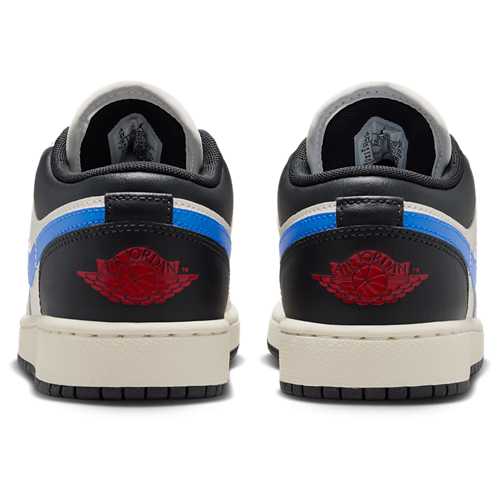 Boys' Grade School AJ 1 Low Gray/Blue - View 3
