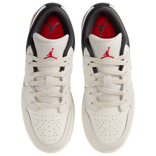 Boys' Grade School AJ 1 Low Gray/Blue - View 4