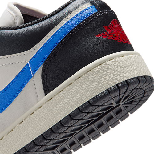Boys' Grade School AJ 1 Low Gray/Blue - View 8