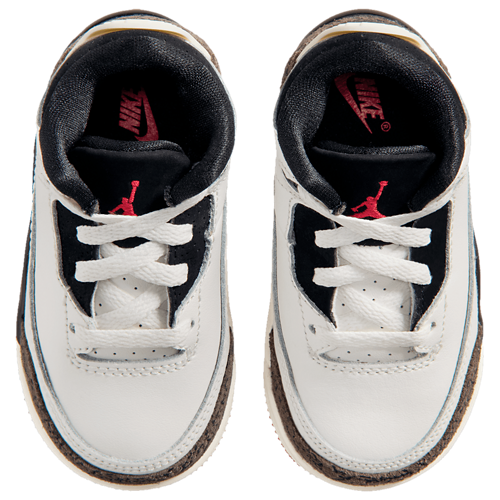 Boys' Toddler Retro 3 White/Black/Tan - View 4