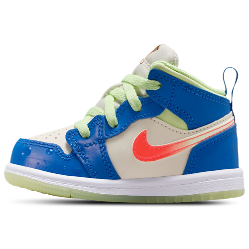 Boys' Toddler AJ 1 Mid SE Volt/Blue/Tan - View 2
