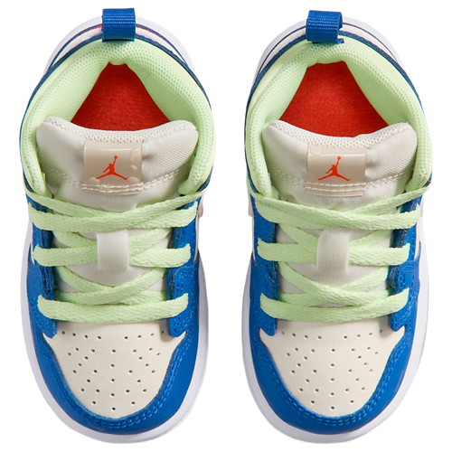 Boys' Toddler AJ 1 Mid SE Volt/Blue/Tan - View 4