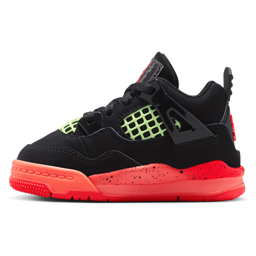Boys' Toddler Retro 4 Black/Red/Orange - View 2