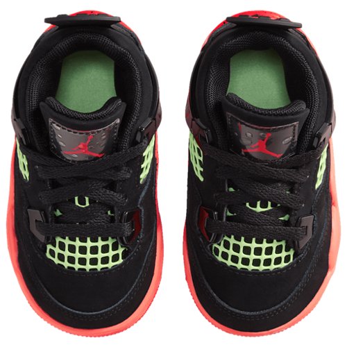 Boys' Toddler Retro 4 Black/Red/Orange - View 4