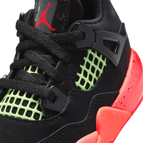 Boys' Toddler Retro 4 Black/Red/Orange - View 7