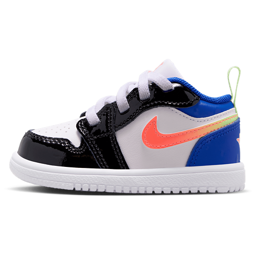 Boys' Toddler AJ 1 Low SE Blue/Orange/White - View 2
